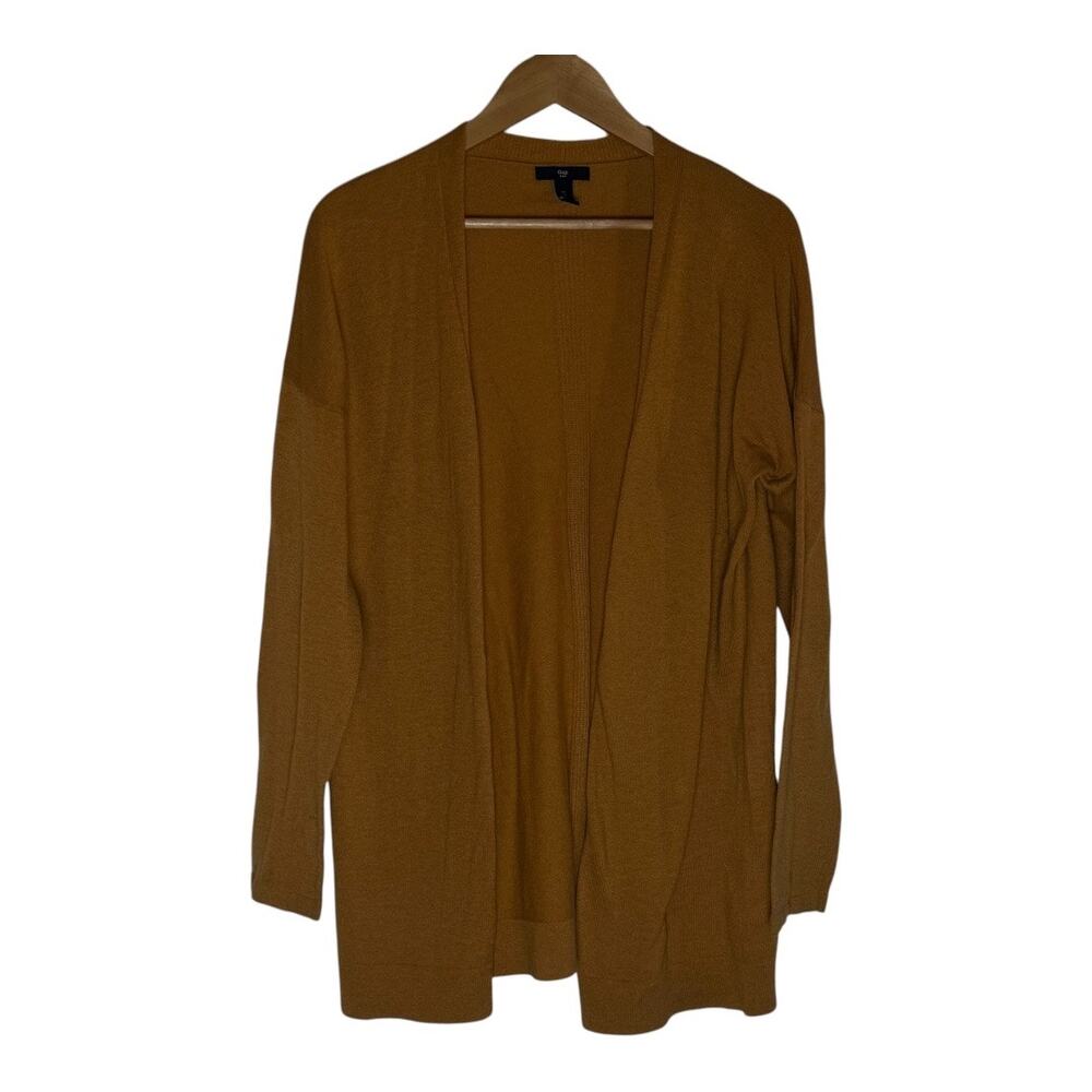 Whimsigoth Celestial Goth GAP Cardigan Womens Mustard Long Duster Sweater Large